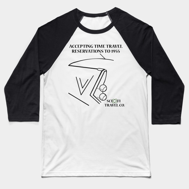 SCI FI TRAVEL CO Baseball T-Shirt by kingdomhopperdesigns